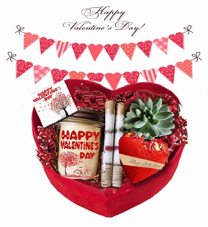 Red Heart Valentine Spa Box